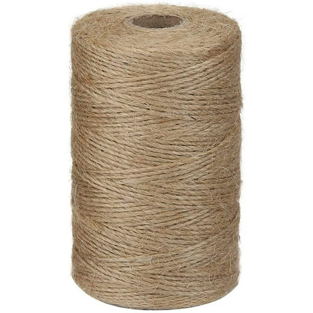 328 Feet Natural Jute Twine 3 Ply Gift Wrapping String DIY Rope Garden Twine Cord for Arts Crafts and Gardening Applications COOLAKE 